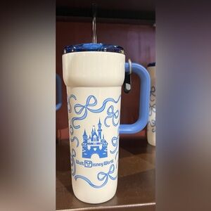 Disney Parks 2025 WDW Starbucks Bow Ribbons Croquette Castle Tumbler NEW